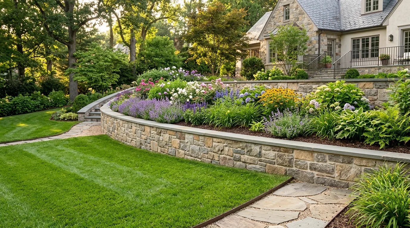 Timber Retaining Wall
